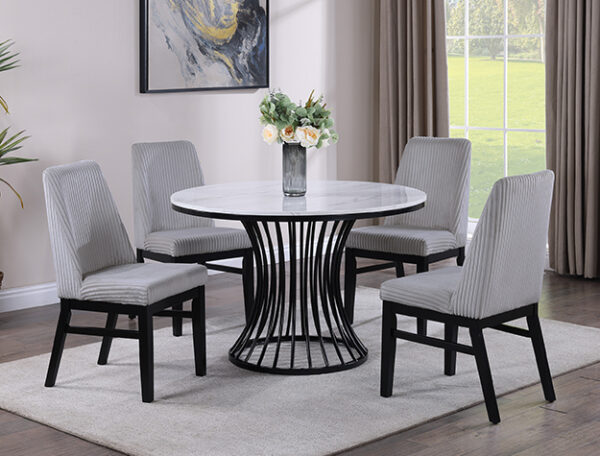 2201LG HADLEY DINING GROUP LIGHT GREY