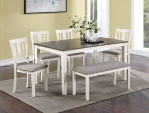 ROWAN 6-PK DINETTE SET WITH BENCH