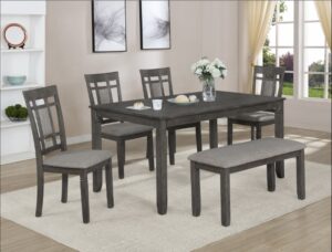 PAIGE 6-PK DINETTE SET WITH BENCH
