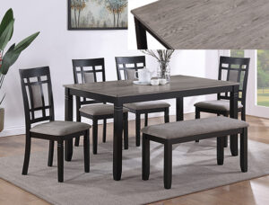 PAIGE 6-PK DINETTE SET WITH BENCH