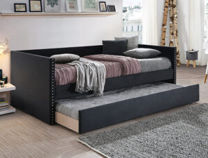 SET SADIE BLACK VELVET DAYBED
