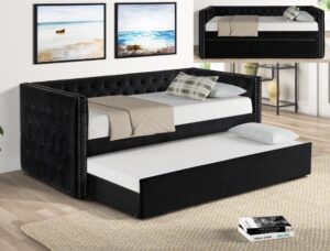 SET TRINA BLACK DAYBED
