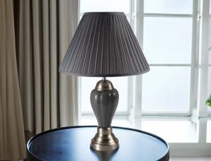 PORCELAIN LAMP GREY