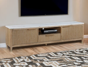 KARA TV STAND-CERUSED NATURAL