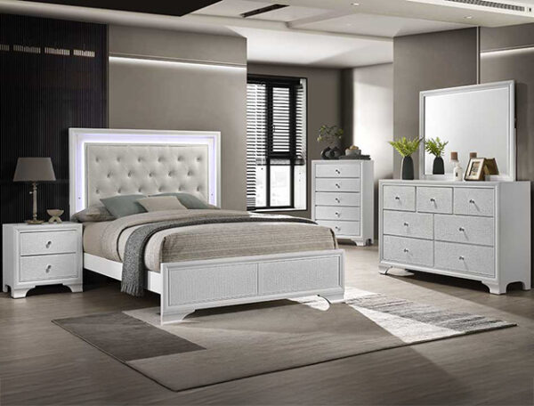 LYSSA BEDROOM OAT/FROST
