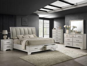 JAYMES WHITE MIST BEDROOM GROUP