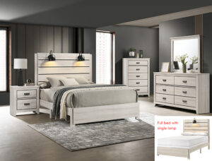 CARTER BEDROOM GROUP WHITE
