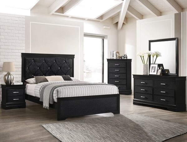 B6918 AMALIA BLACK BEDROOM GROUP